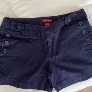 Merona - navy blue dress shorts - EUC